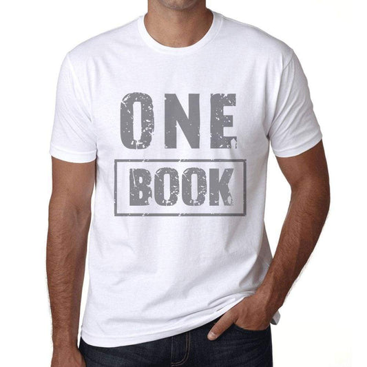 Mens Vintage Tee Shirt Graphic T Shirt One Book White - White / Xs / Cotton - T-Shirt