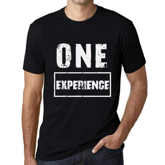 Mens Vintage Tee Shirt Graphic T Shirt One Experience Deep Black - Deep Black / Xs / Cotton - T-Shirt