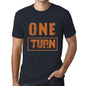 Mens Vintage Tee Shirt Graphic T Shirt One Turn Navy - Navy / Xs / Cotton - T-Shirt