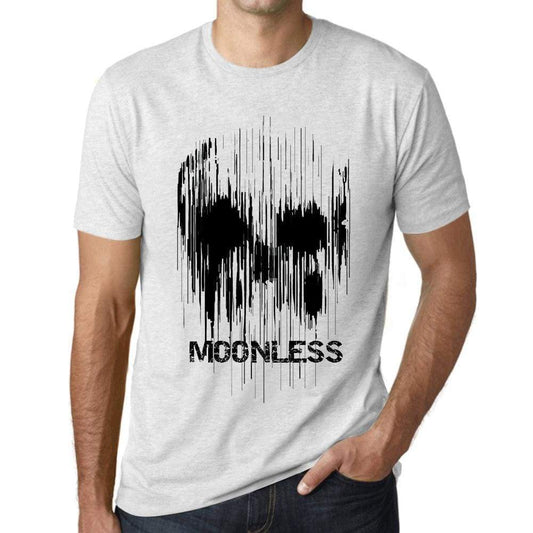 Mens Vintage Tee Shirt Graphic T Shirt Skull Moonless Vintage White - Vintage White / Xs / Cotton - T-Shirt