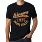 Mens Vintage Tee Shirt Graphic T Shirt Warriors Since 1975 Deep Black - Deep Black / Xs / Cotton - T-Shirt