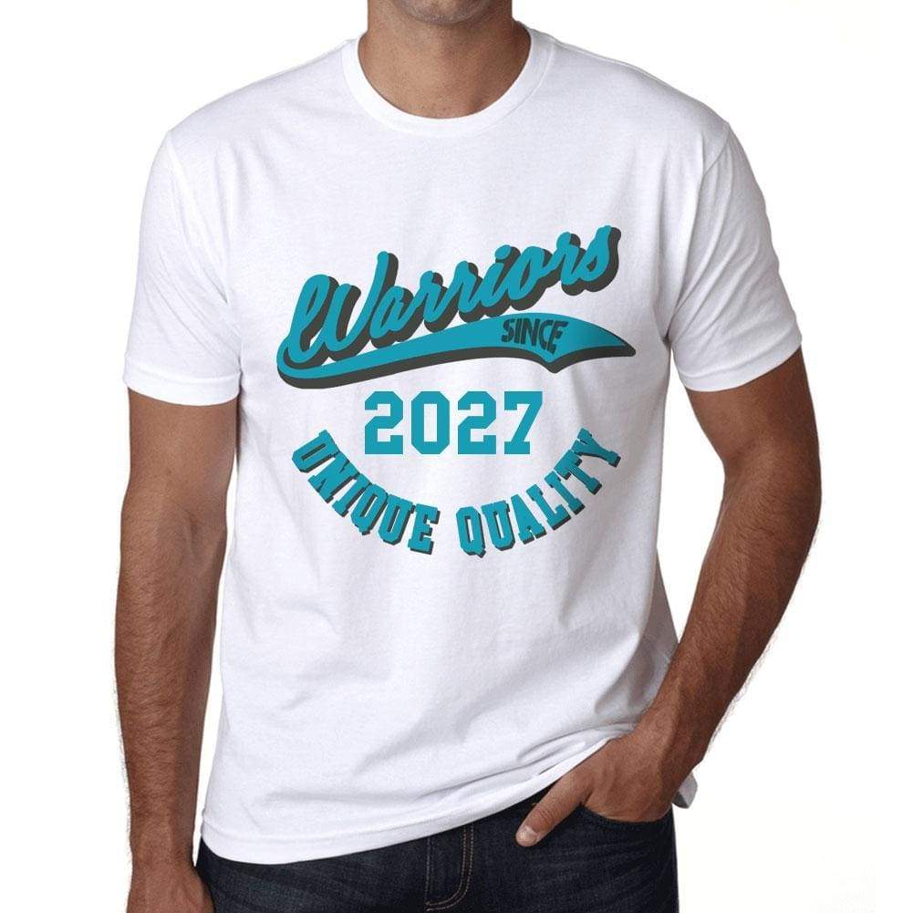 Mens Vintage Tee Shirt Graphic T Shirt Warriors Since 2027 White - White / Xs / Cotton - T-Shirt