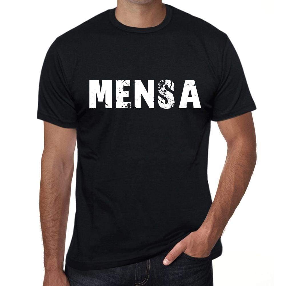 Mensa Mens Retro T Shirt Black Birthday Gift 00553 - Black / Xs - Casual