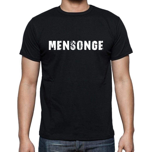Mensonge French Dictionary Mens Short Sleeve Round Neck T-Shirt 00009 - Casual