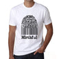 Mirthful Fingerprint White Mens Short Sleeve Round Neck T-Shirt Gift T-Shirt 00306 - White / S - Casual