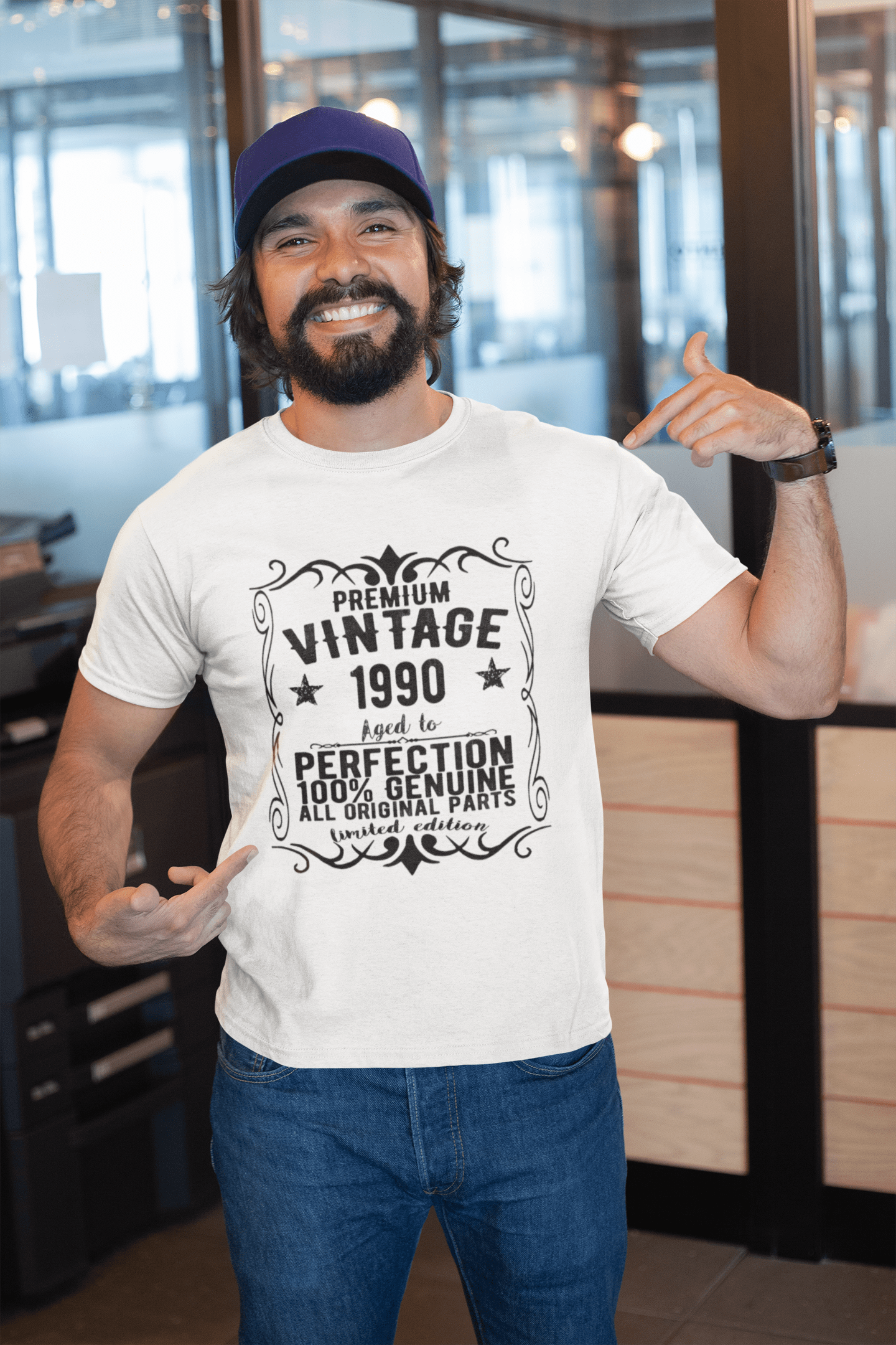 Premium Vintage Jahr 1990 Vintage T-Shirt T-Shirt Anniversaire Cadeau T-Shirt