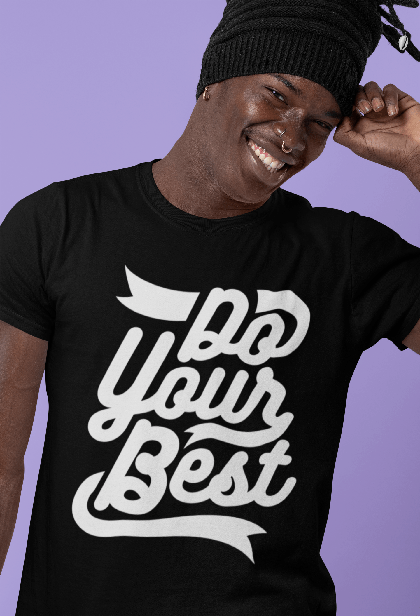 Men's T-Shirt Do Your Best Motivational Quote Vintage Comfortable Apparel