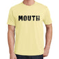 Mouth Mens Short Sleeve Round Neck T-Shirt 00043 - Yellow / S - Casual