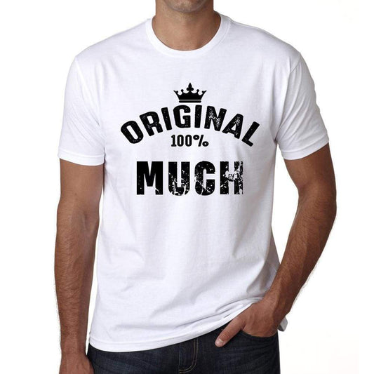 Much 100% German City White Mens Short Sleeve Round Neck T-Shirt 00001 - Casual