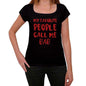 My Favorite People Call Me Bab Black Womens Short Sleeve Round Neck T-Shirt Gift T-Shirt 00371 - Black / Xs - Casual