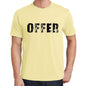 Offer Mens Short Sleeve Round Neck T-Shirt 00043 - Yellow / S - Casual