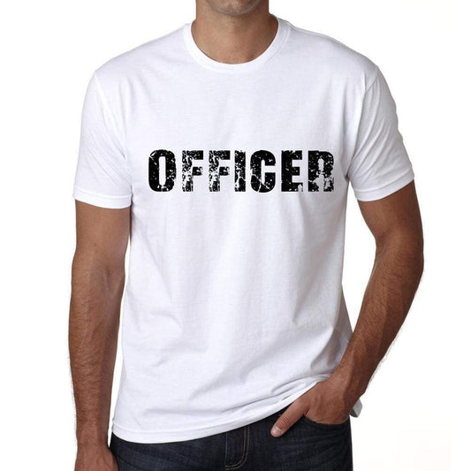 Officer Mens T Shirt White Birthday Gift 00552 - White / Xs - Casual