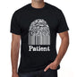 Patient Fingerprint Black Mens Short Sleeve Round Neck T-Shirt Gift T-Shirt 00308 - Black / S - Casual
