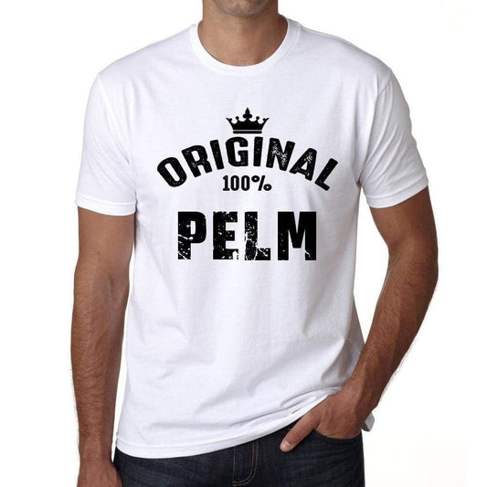 Pelm 100% German City White Mens Short Sleeve Round Neck T-Shirt 00001 - Casual