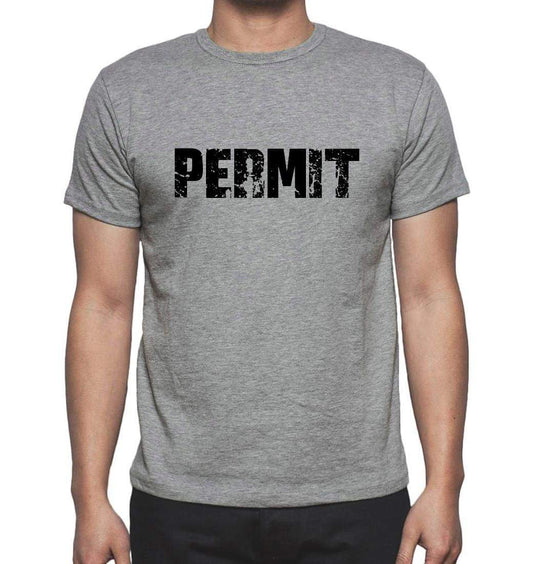 Permit Grey Mens Short Sleeve Round Neck T-Shirt 00018 - Grey / S - Casual