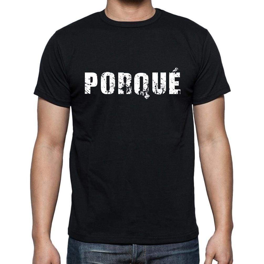 Porqu© Mens Short Sleeve Round Neck T-Shirt - Casual