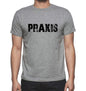 Praxis Grey Mens Short Sleeve Round Neck T-Shirt 00018 - Grey / S - Casual