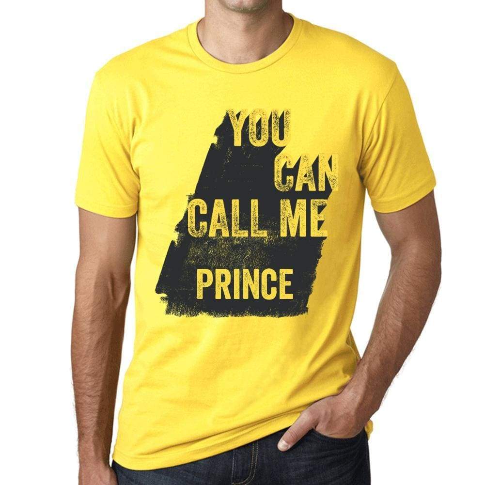 Prince You Can Call Me Prince Mens T Shirt Yellow Birthday Gift 00537 - Yellow / Xs - Casual