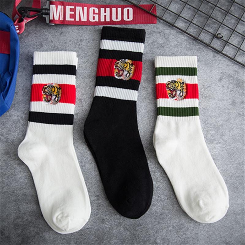 Harajuku japonais hiver 2019 nouvelles chaussettes femmes mode tigre calcetines mujer sokken skarpetki damskie chaussette femme