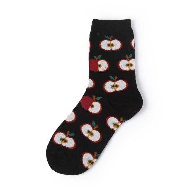 Neuheit Frauen Socken Lustige Süße Cartoon Früchte Banane Avocado Zitrone Ei Donuts Essen Glücklich Japanische Harajuku Skateboard Socken