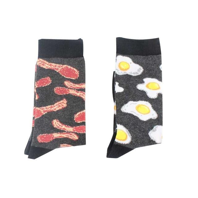 ARMKIN Hip Hop Cool Animal Food happy Funny Socks Men Harajuku Skateboard Crew sock Male Vintage Large High sock for christmas