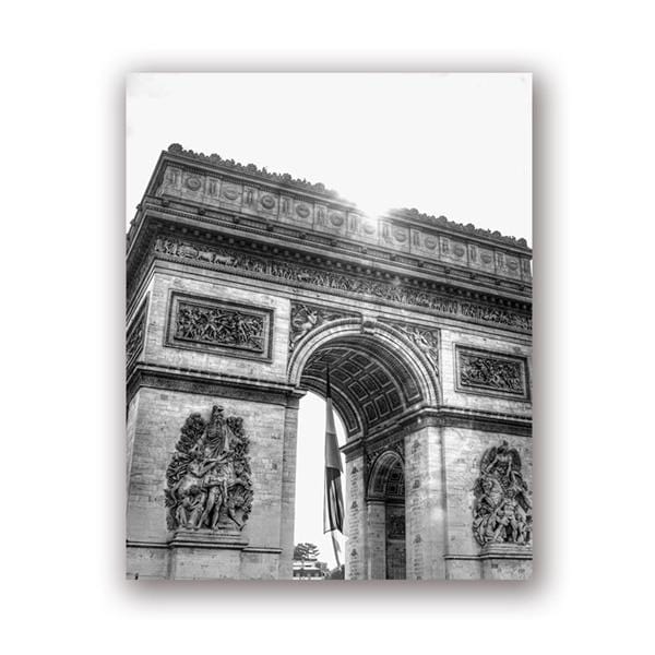 Affiche de photographie de paysage de ville de France imprimée de Paris, images murales en noir et blanc, peinture sur toile, décor artistique mural de maison