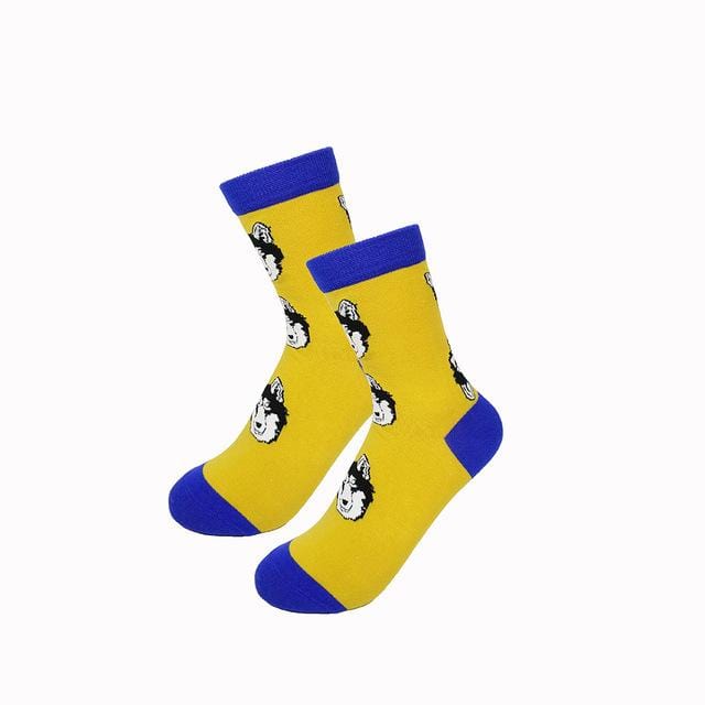 New fashion women men colorful dog cotton socks Spring couple lover Casual Pill Fox neutral red sock Hot