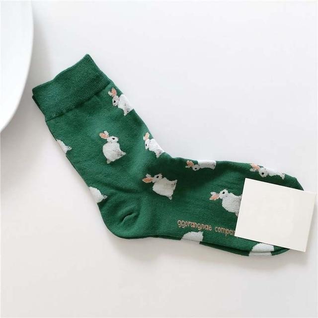 [EIOISAPRA]Korean Style Women Sunflower Short Socks Creative Art Harajuku Japanese Socks High Quality Cotton Tide Sox