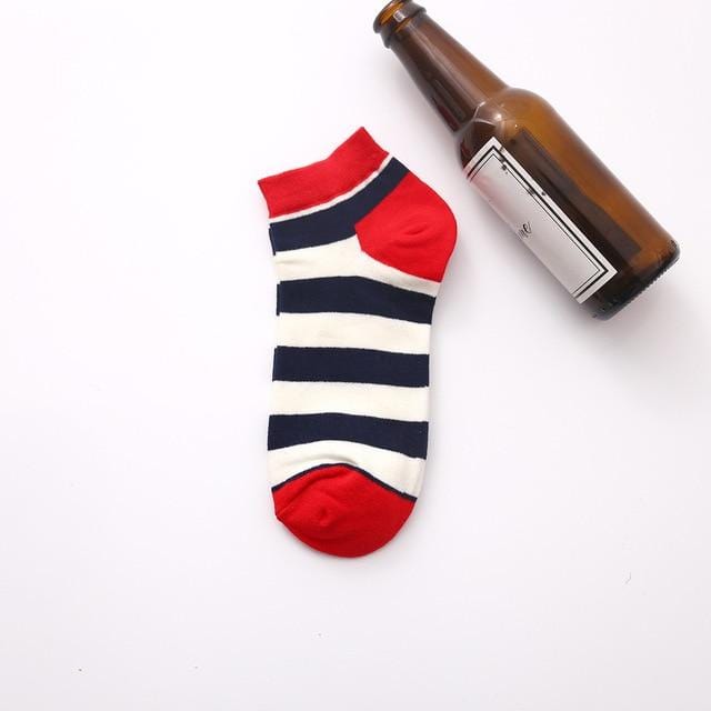 Chaussettes d'été tendance pour hommes, chaussettes en coton, bateau, intérêt, drôle, originalité, Harajuku, cheville, nourriture, fruits