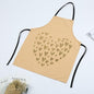 1Pcs Fashion Bronzing Cotton Apron Women Adult Bibs Home Cooking Baking Coffee Shop Cleaning Aprons Kitchen Accessories