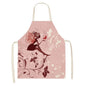 1 pièces coton lin fleur papillon fille imprimé tabliers de cuisine pour les femmes maison cuisine cuisson taille bavoir chasuble 53*65 cm WQ0034