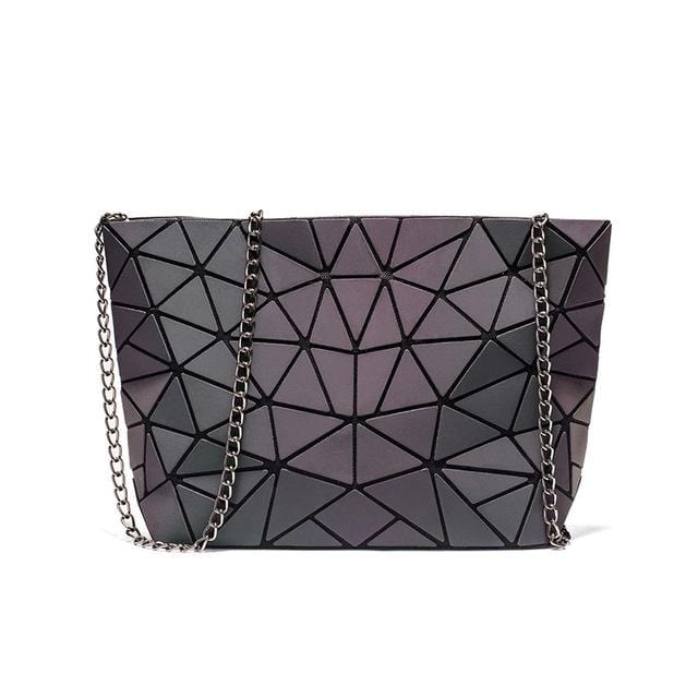 Fashion Small Chain Handbags Bag Women Luminous Geometry Shoulder Bags For Female Plain Folding Messenger Bags Clutch sac bolso