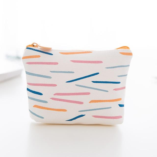 Mini sac pour serviettes hygiéniques en toile, porte-monnaie, porte-carte de crédit, pochette pour serviettes hygiéniques, organisateur de cosmétiques, sacs de rangement, portefeuilles pour femmes