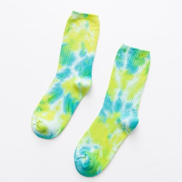 2020 baumwolle Skate Socken Männer Frauen Socke Knie-hohe Lustige Radfahren Laufen Wandern Tie Dye Sox Harajuku Hip Hop glücklich Socken