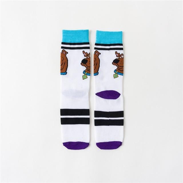 2020 Funny cartoon anime print socks rabbit duck fashion personalized novelty men women comfort breathable blue gray cotton sock