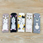 Femmes chaussettes populaire nouveau dessin animé carlin chaton motif coton chaussettes cadeaux de noël drôle mignon chaussettes femme