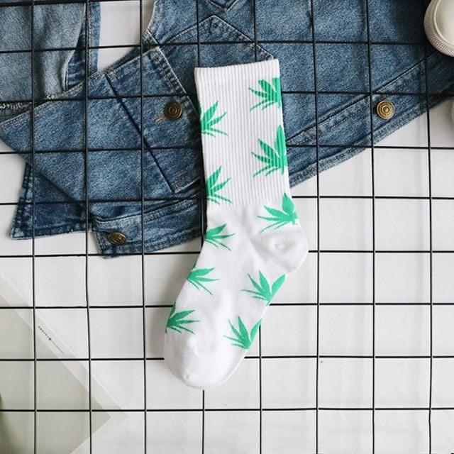 spring and autumn casual long paragraph weed boat socks Fashion comfortable high quality cotton socks leaf maple leaves