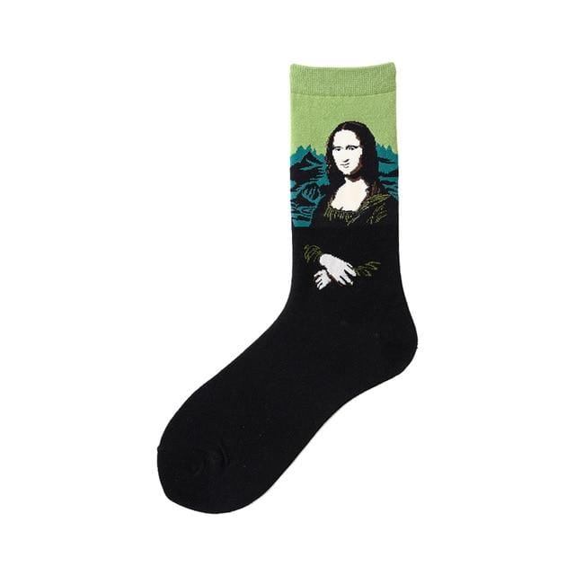 Nouveauté heureux drôle hommes chaussettes graphiques coton peigné Omelette grenouille fou Burger saumon maïs avocat oiseau poisson chaussette cadeau de noël