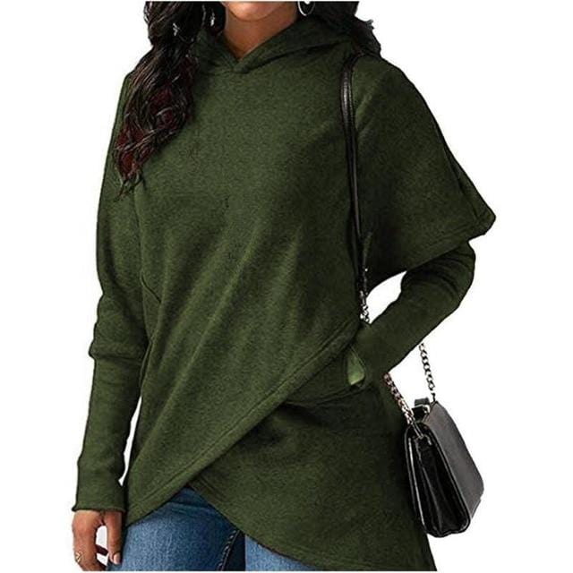 Sweat à capuche pour femme sweats 2019 automne hiver grande taille à manches longues poche pull à capuche femme décontracté chaud sweat à capuche