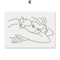 Picasso Matisse – dessin de ligne d'oiseau pour fille, toile d'art mural, peinture, affiches et imprimés nordiques, images murales pour décor de salon