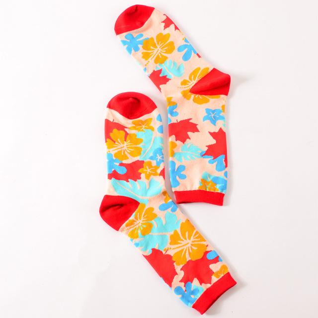 Chaussettes courtes <span>en coton</span> pour hommes et femmes, mignonnes et mignonnes, avec imprimé, décontractées, Harajuku, styliste artistique, mode féminine pour Couple, chaussettes amusantes