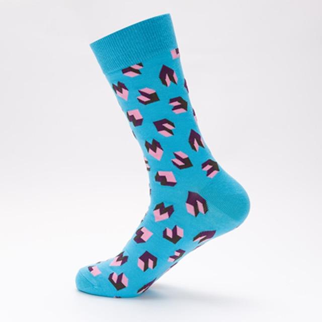 Chaussettes amusantes et mignonnes pour femmes et hommes, courtes en coton avec impression, décontractées, harajuku, designer, art, mode féminine, été