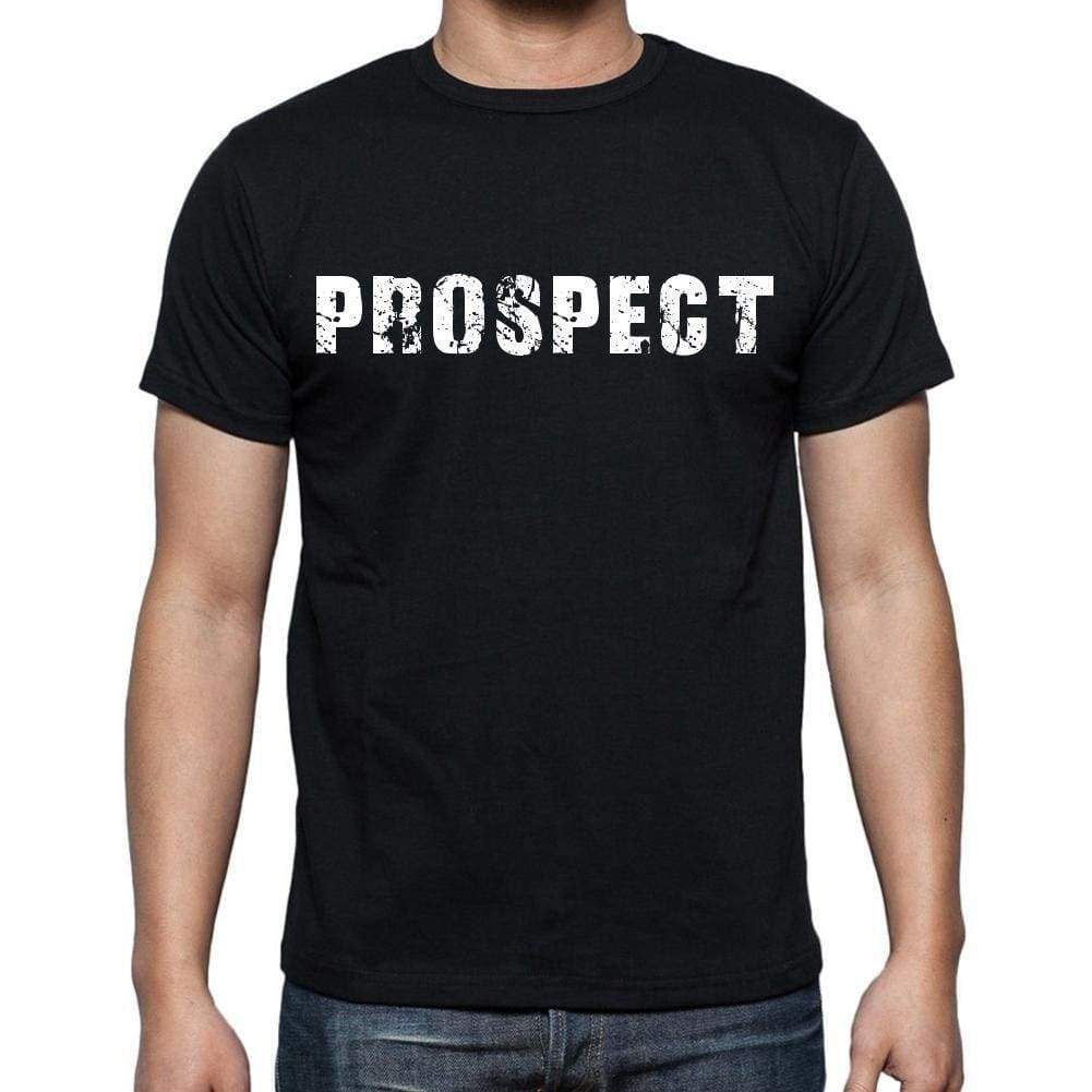 Prospect White Letters Mens Short Sleeve Round Neck T-Shirt 00007