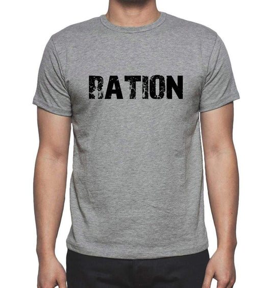 Ration Grey Mens Short Sleeve Round Neck T-Shirt 00018 - Grey / S - Casual