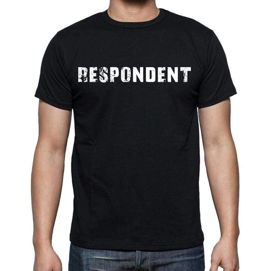 Respondent White Letters Mens Short Sleeve Round Neck T-Shirt 00007