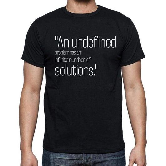 Robert A. Humphrey Quote T Shirts An Undefined Proble T Shirts Men Black - Casual