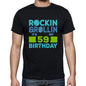 Rockin&rollin 59 Black Mens Short Sleeve Round Neck T-Shirt Gift T-Shirt 00340 - Black / S - Casual