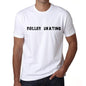 Roller Skating Mens T Shirt White Birthday Gift 00552 - White / Xs - Casual