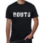 Routs Mens Retro T Shirt Black Birthday Gift 00553 - Black / Xs - Casual