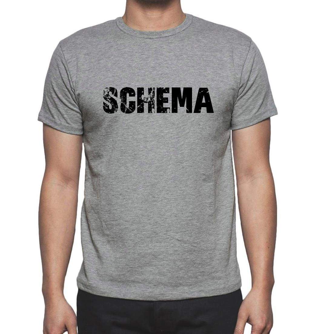 Schema Grey Mens Short Sleeve Round Neck T-Shirt 00018 - Grey / S - Casual